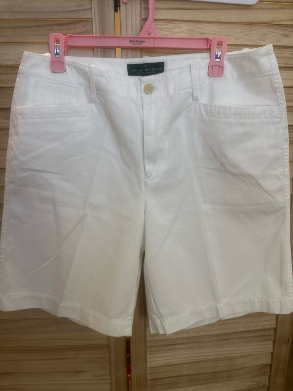 Women’s  White Cotton Shorts